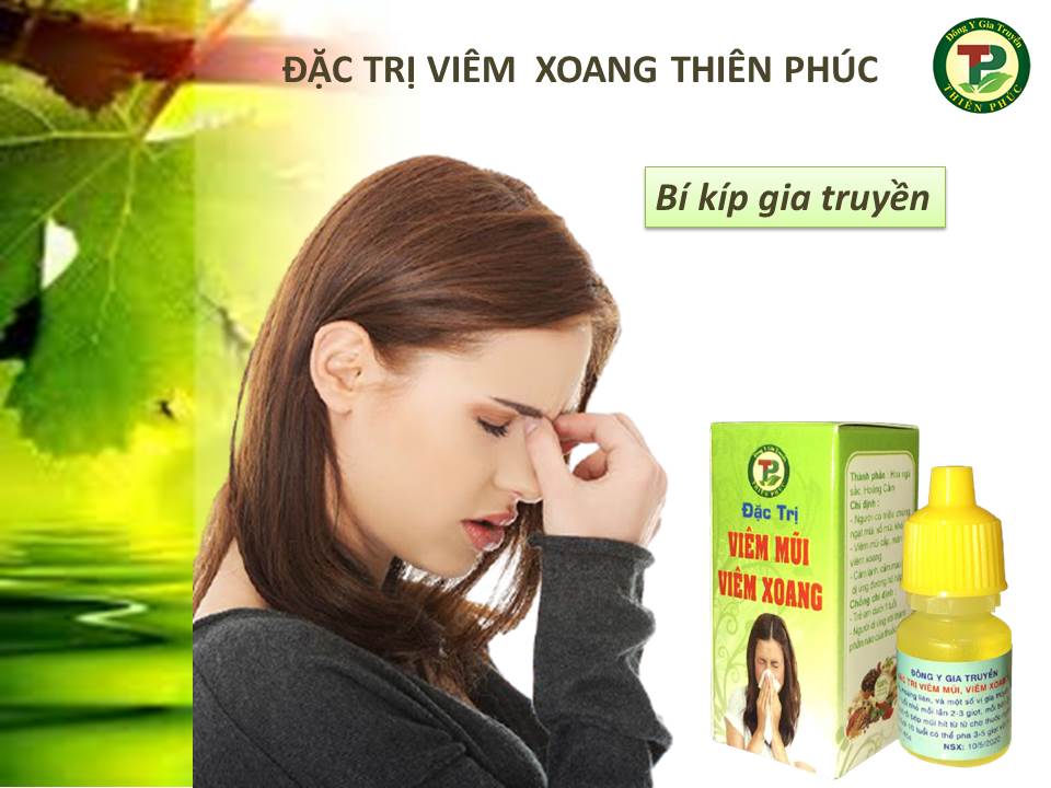 CÁCH TRỊ VIÊM XOANG DỨT ĐIỂM